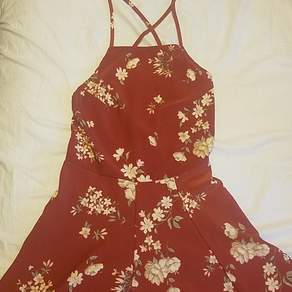 Brandy Melville Floral Skater Dress